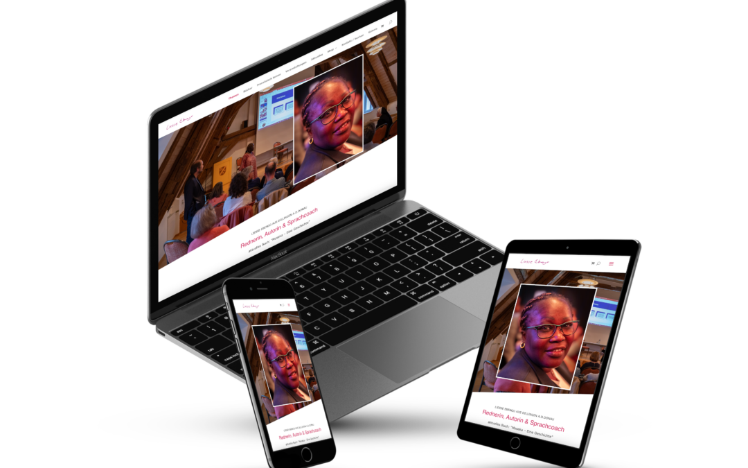 Liesse Ebengo neue Webseite mit Shopsystem